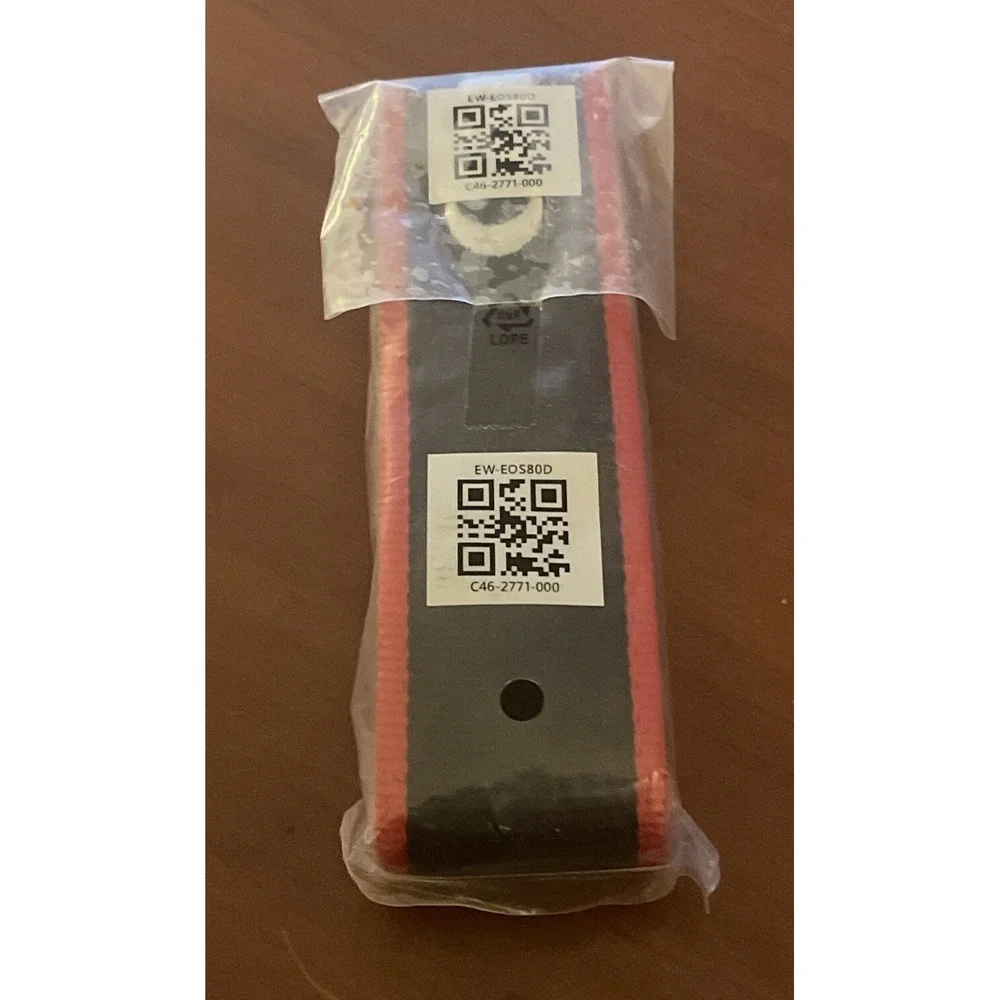 Canon EOS 80D Genuine Black / Red / White Camera Neck Strap NEW